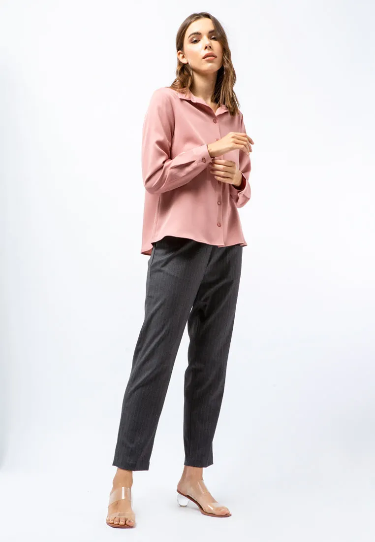 Basic Long Sleeve Blouse