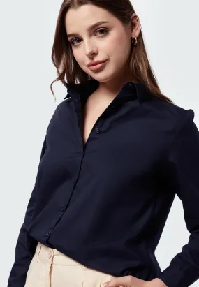 Basic Long Sleeve Cotton Shirt