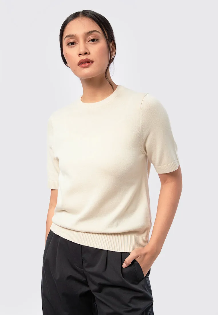 Basic Short Sleeve Knit Top