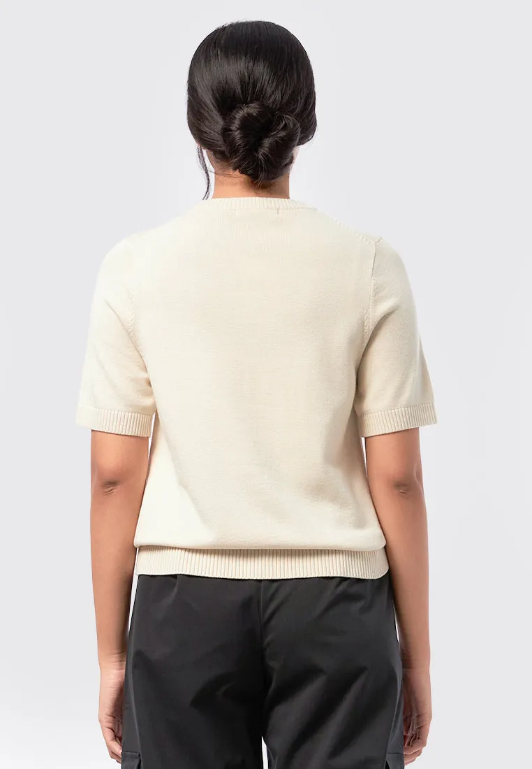 Basic Short Sleeve Knit Top