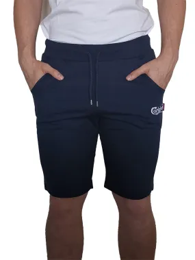 Bermuda Carlsberg uomo in felpa basic con logo piccolo art:4940 blu