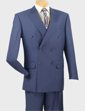 Blue Double Breasted Suit