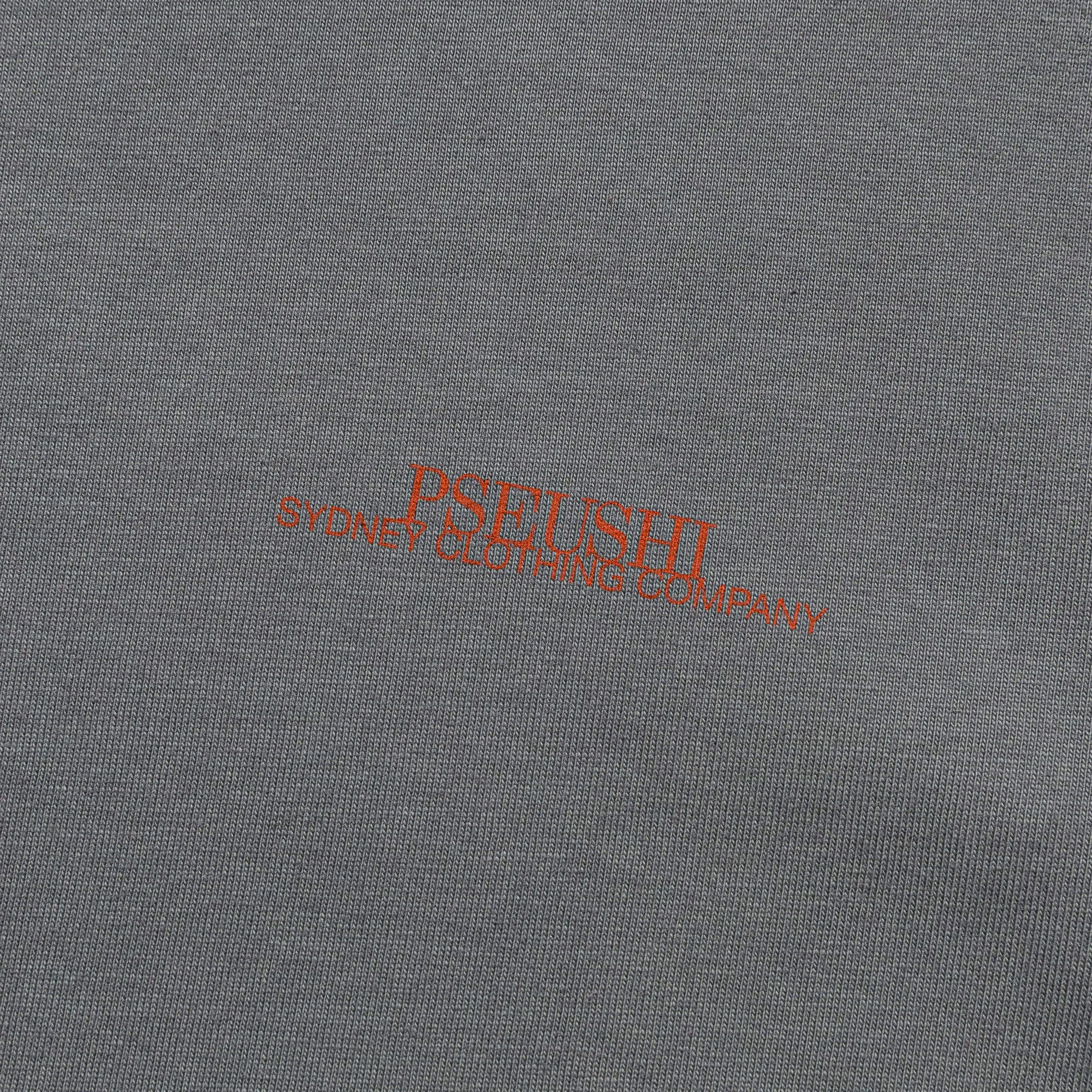 Contrast Stitch SS Tee - Charcoal