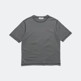 Contrast Stitch SS Tee - Charcoal