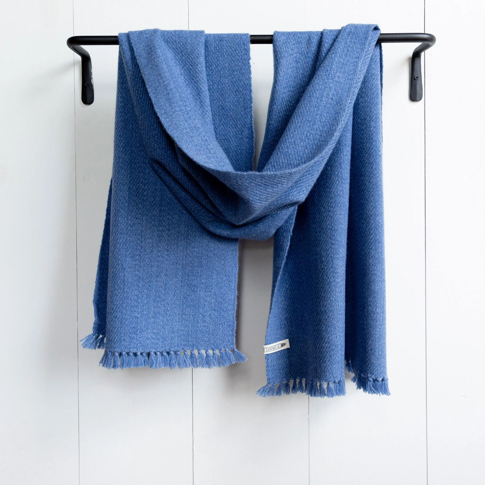 Cornflower Blue Handwoven Cashmere Wrap