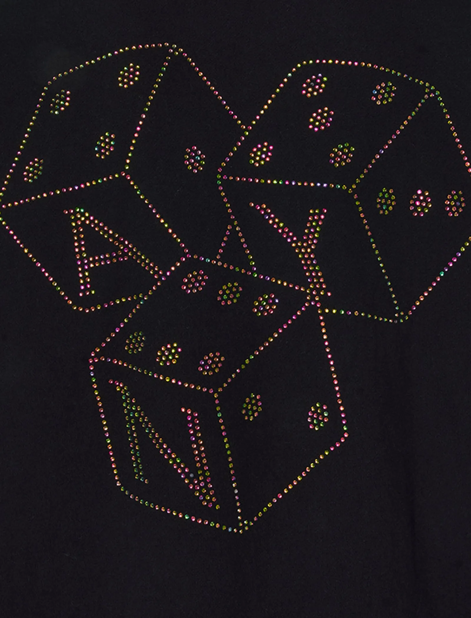 DICE RHINESTONE HOODIE