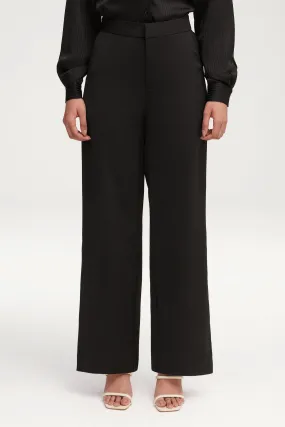 Essential Wide Leg Pants - Black