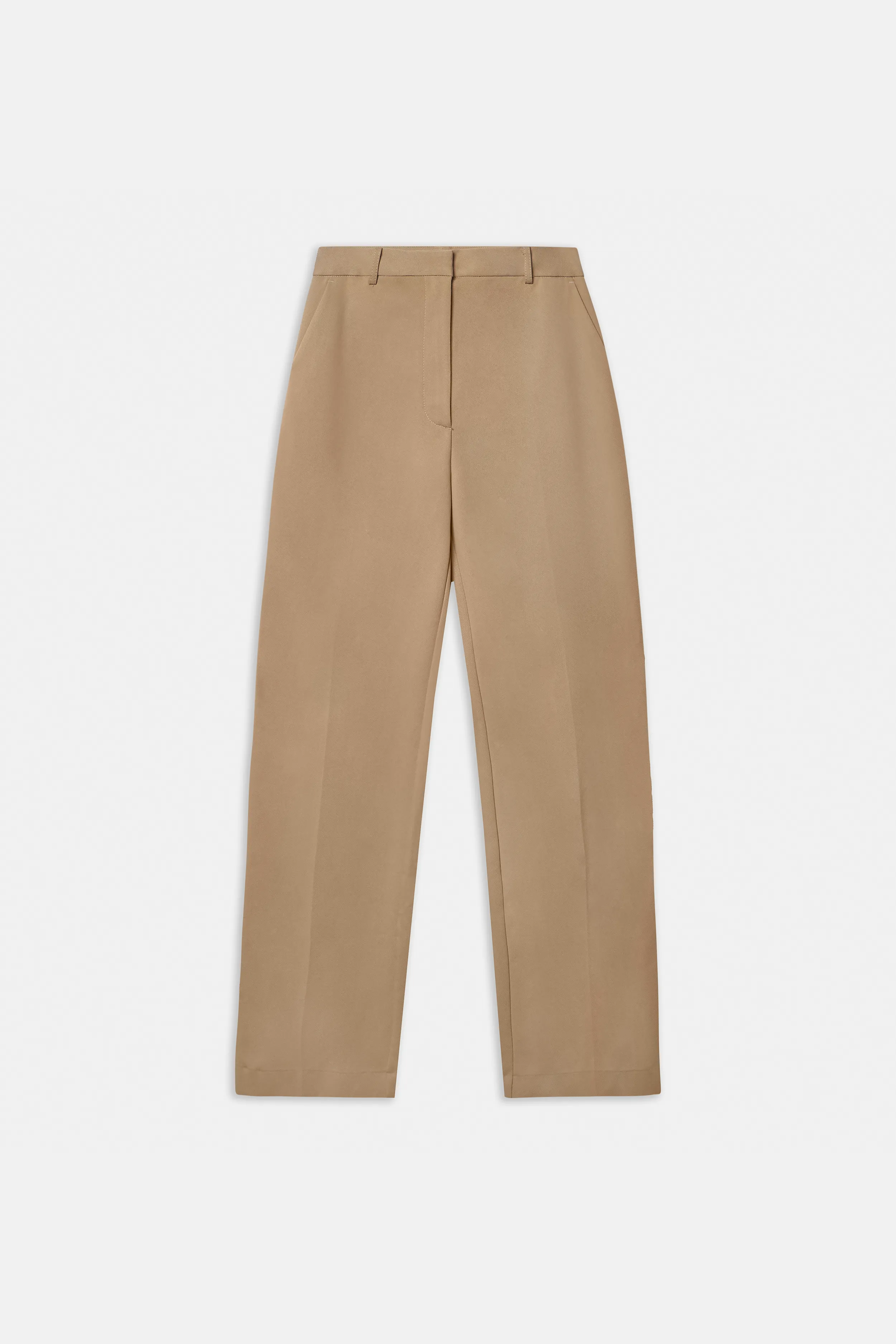 Formal Straight Leg Trousers - Oak