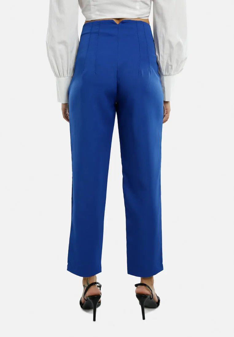 High Waist Semi Casual Trouser