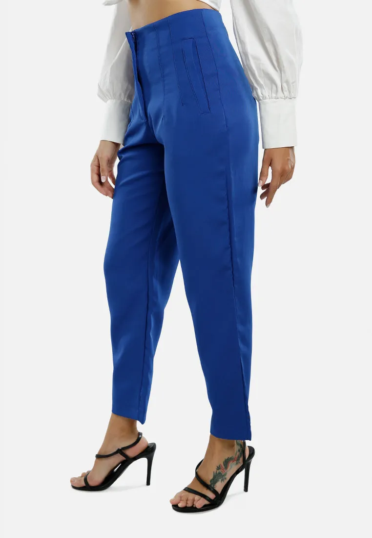 High Waist Semi Casual Trouser