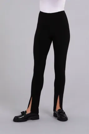 Invisible Zip Narrow Pant | Black