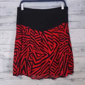 Kardashian Kollection Street Stopper Skirt XL Black Red