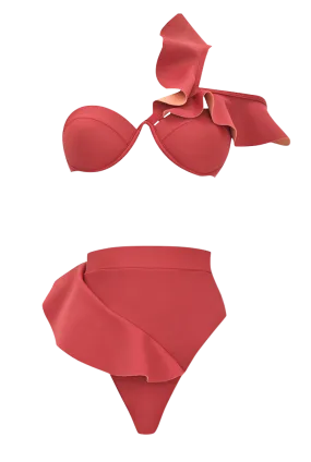 Kiara Red High Rise Bikini