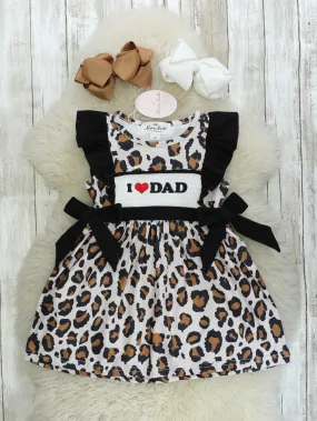 Leopard I Love Dad Dress