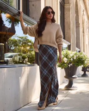 Mae Lynn Plaid Maxi Skirt