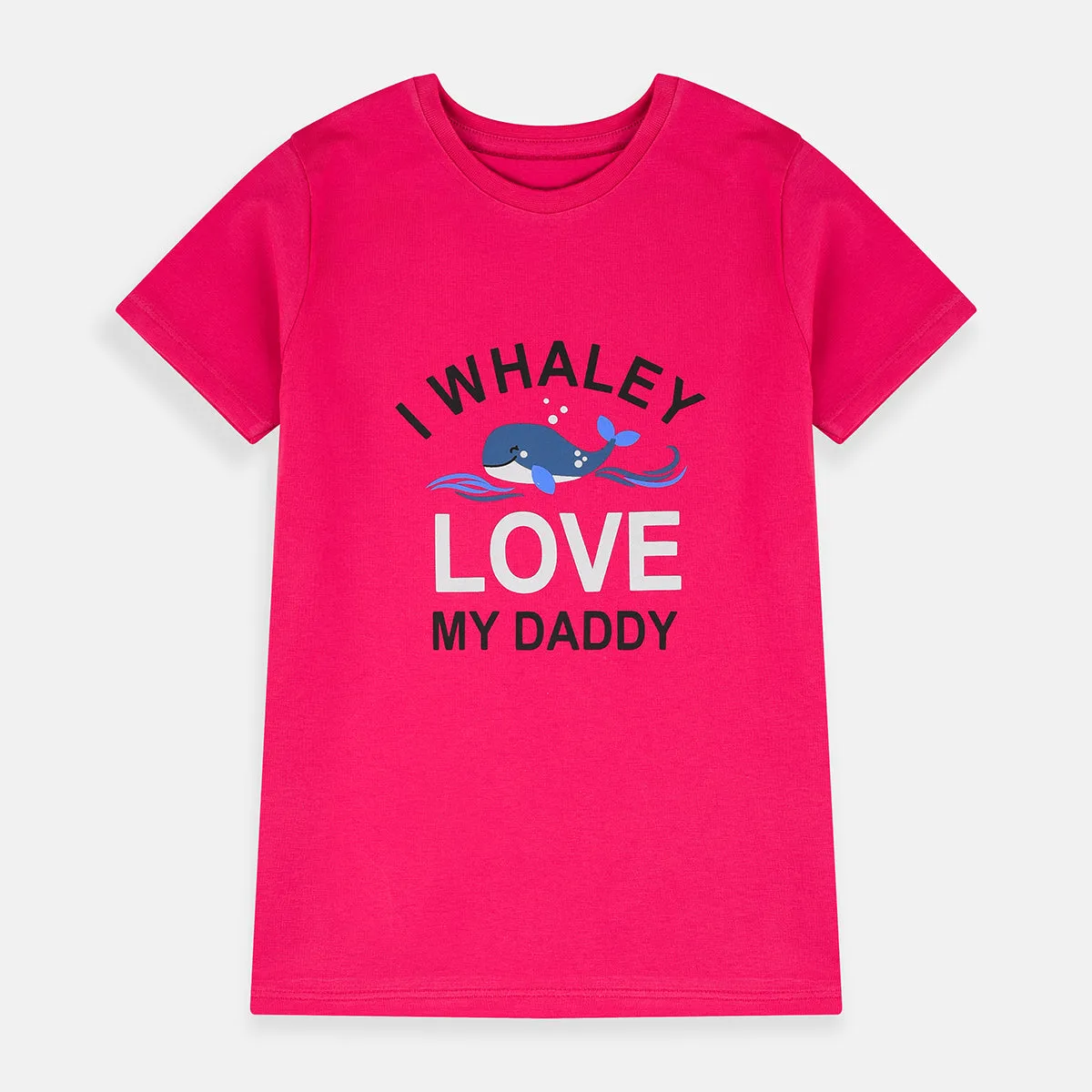 ML I Whaley Love My Daddy Pink Shirt 7849