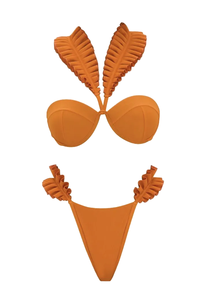 Mulan Orange Multi-Way Bikini