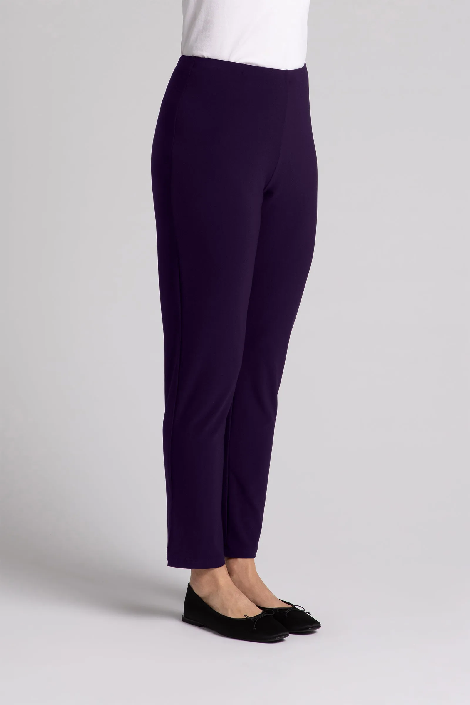 Narrow Pant Midi | Blackberry