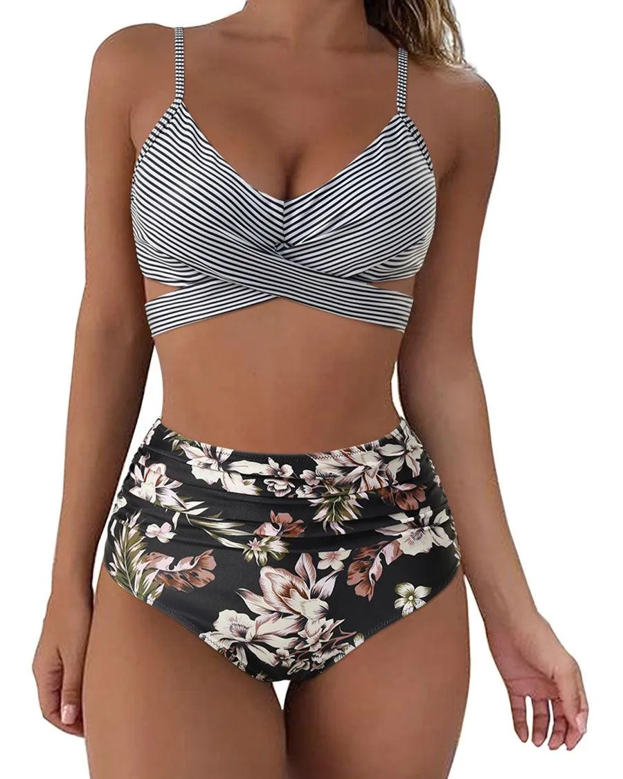 Push-Up Wrap Bikini Set