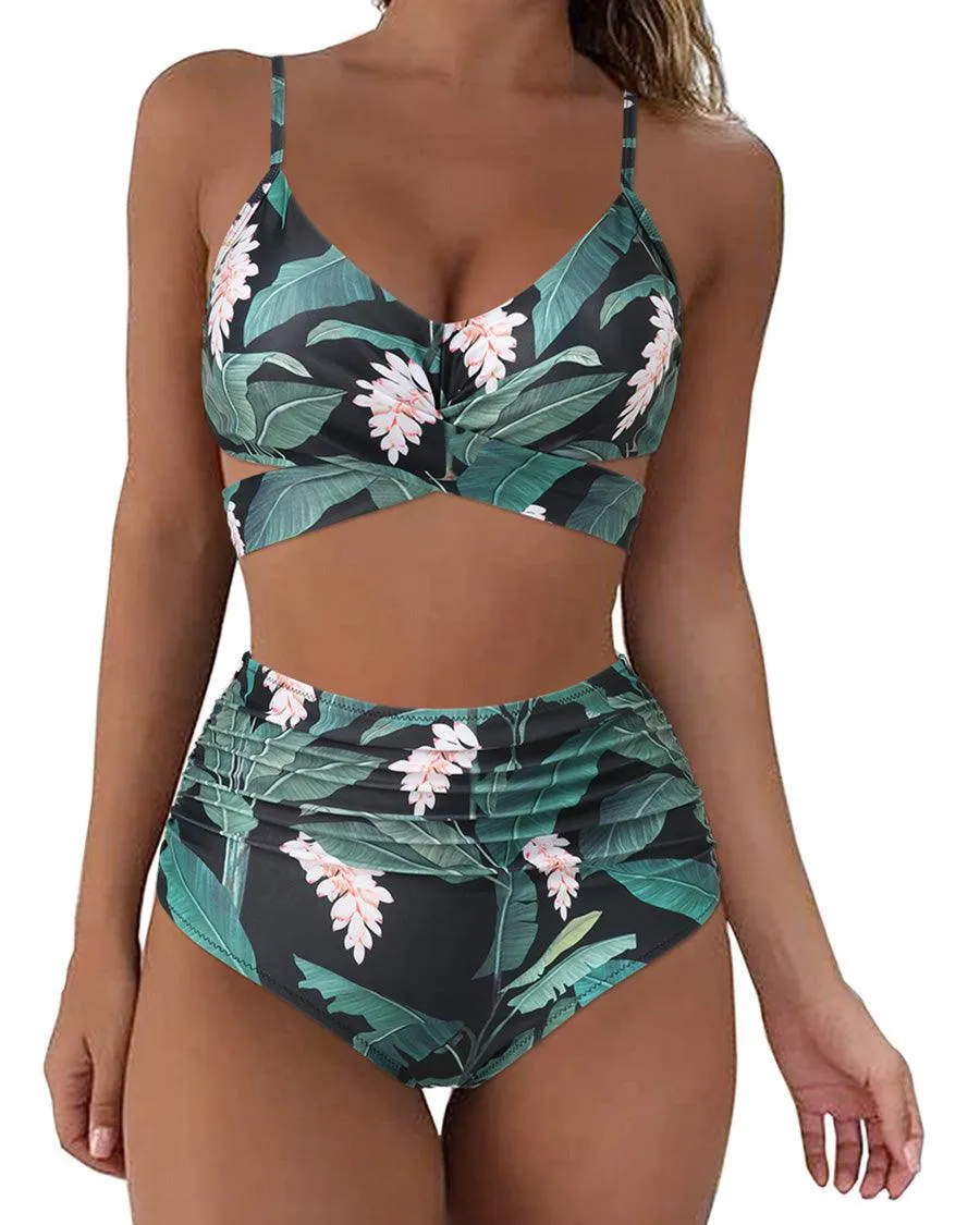 Push-Up Wrap Bikini Set