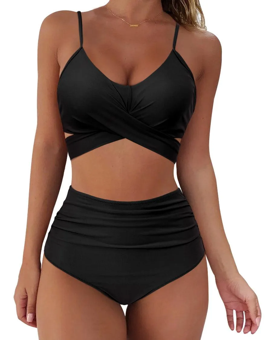 Push-Up Wrap Bikini Set