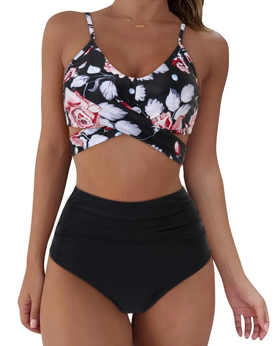 Push-Up Wrap Bikini Set