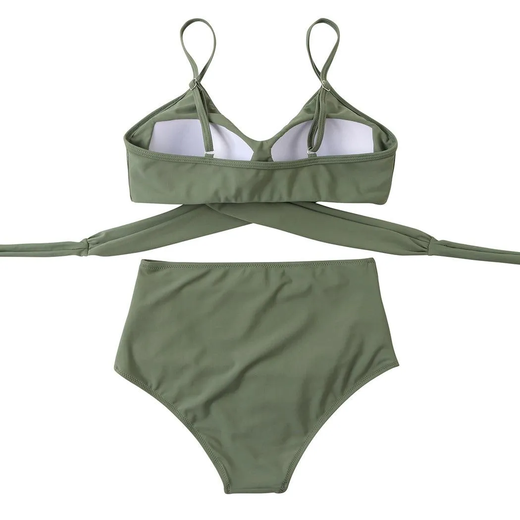 Push-Up Wrap Bikini Set