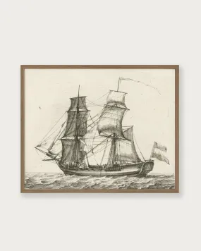 "Ship Sketch" Art Print