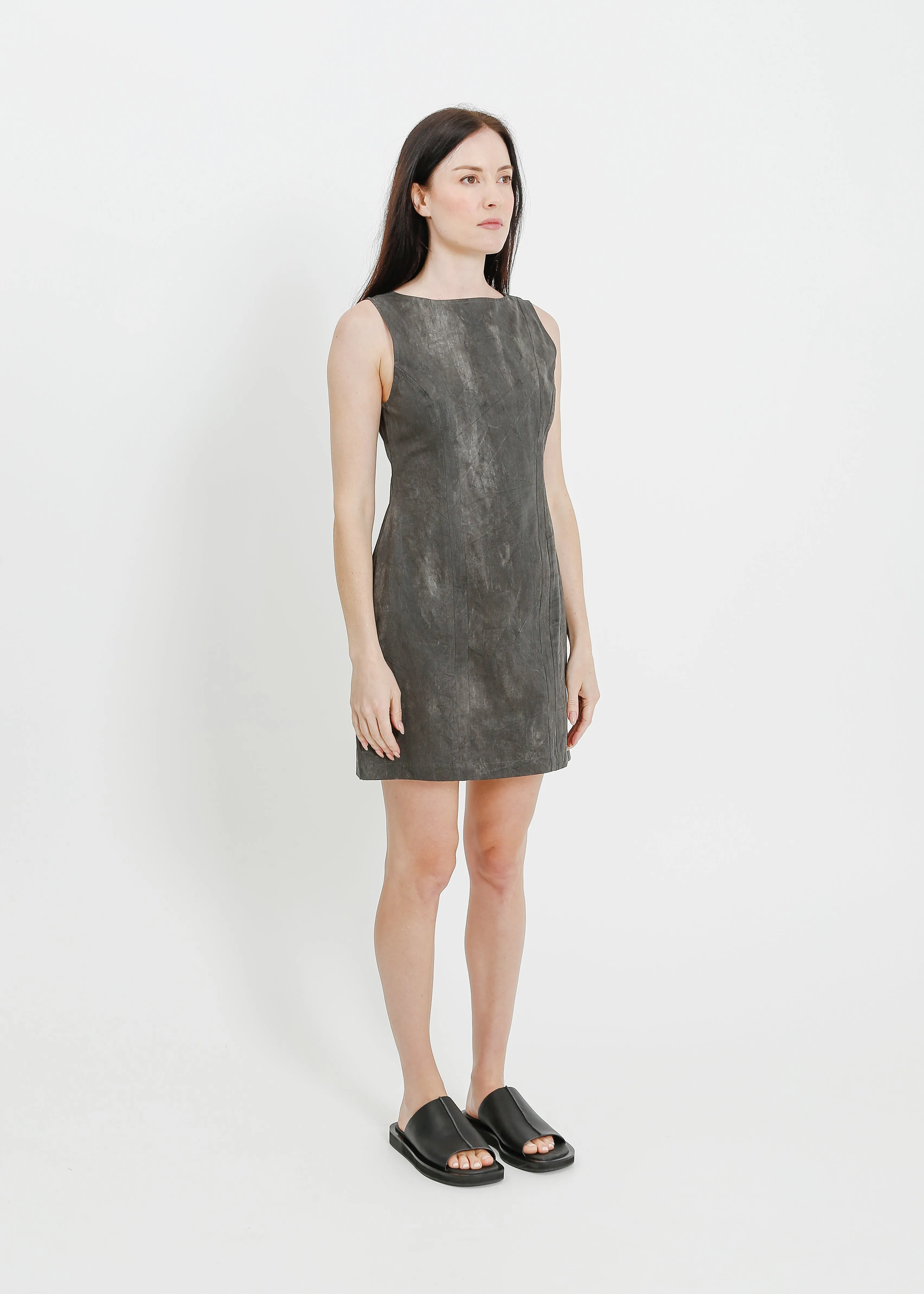 REGINA DRESS  / CHARCOAL