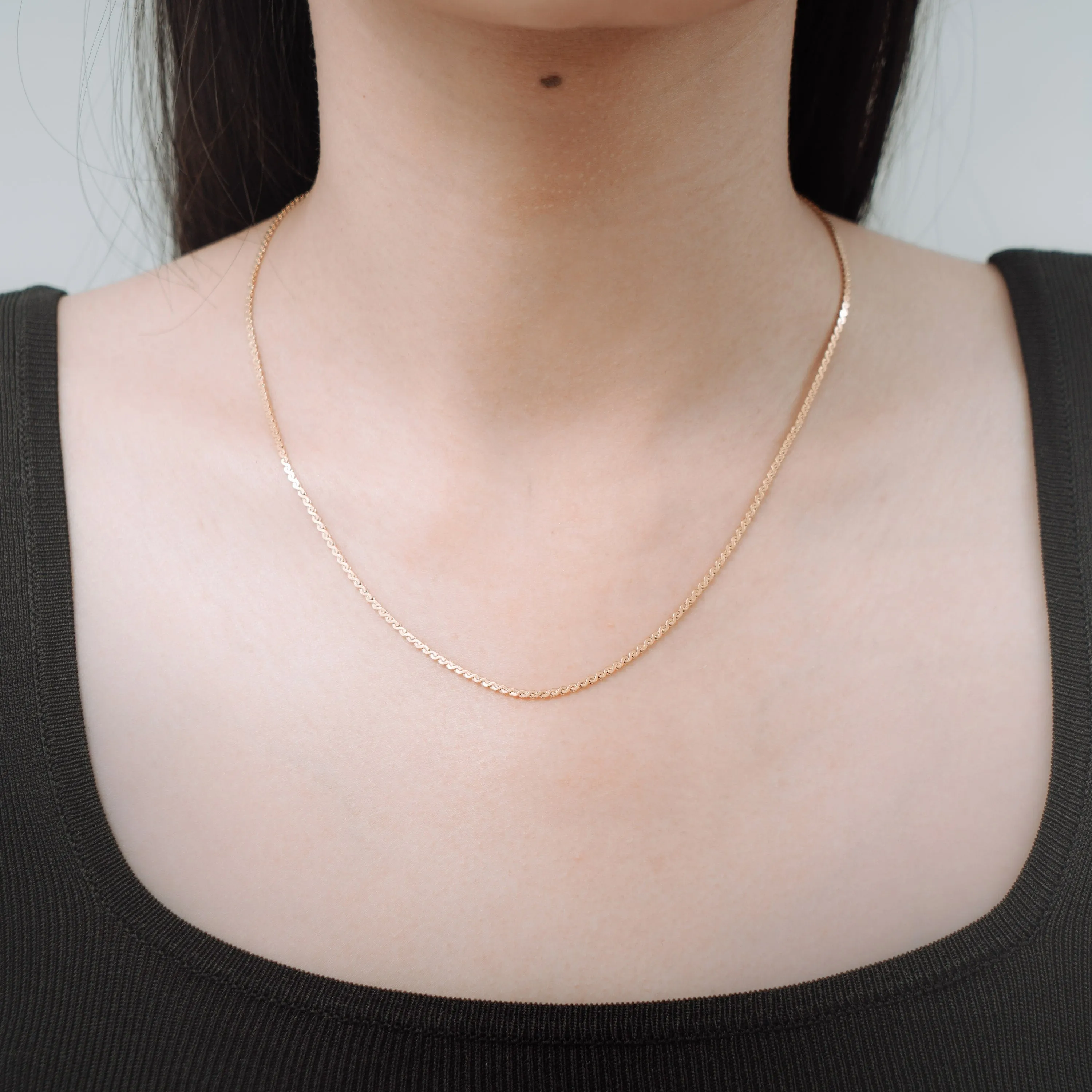 Serpentine Chain Necklace