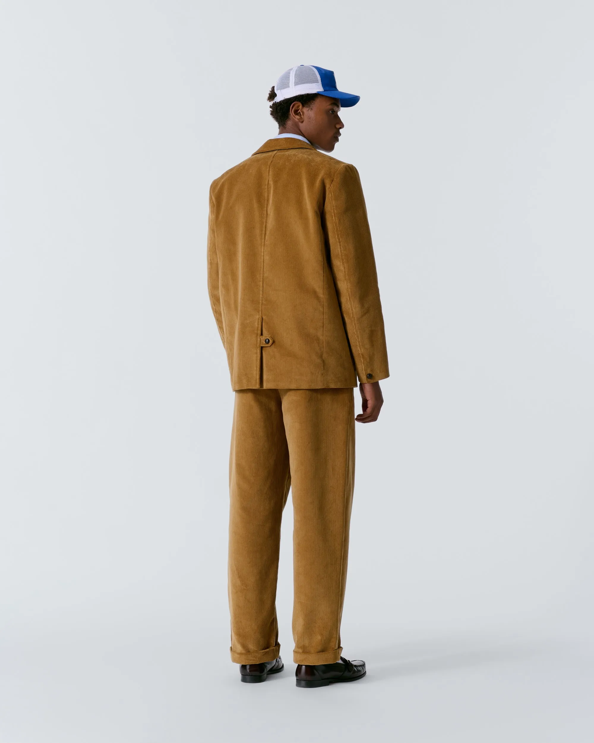 Single-Breasted Corduroy Jacket