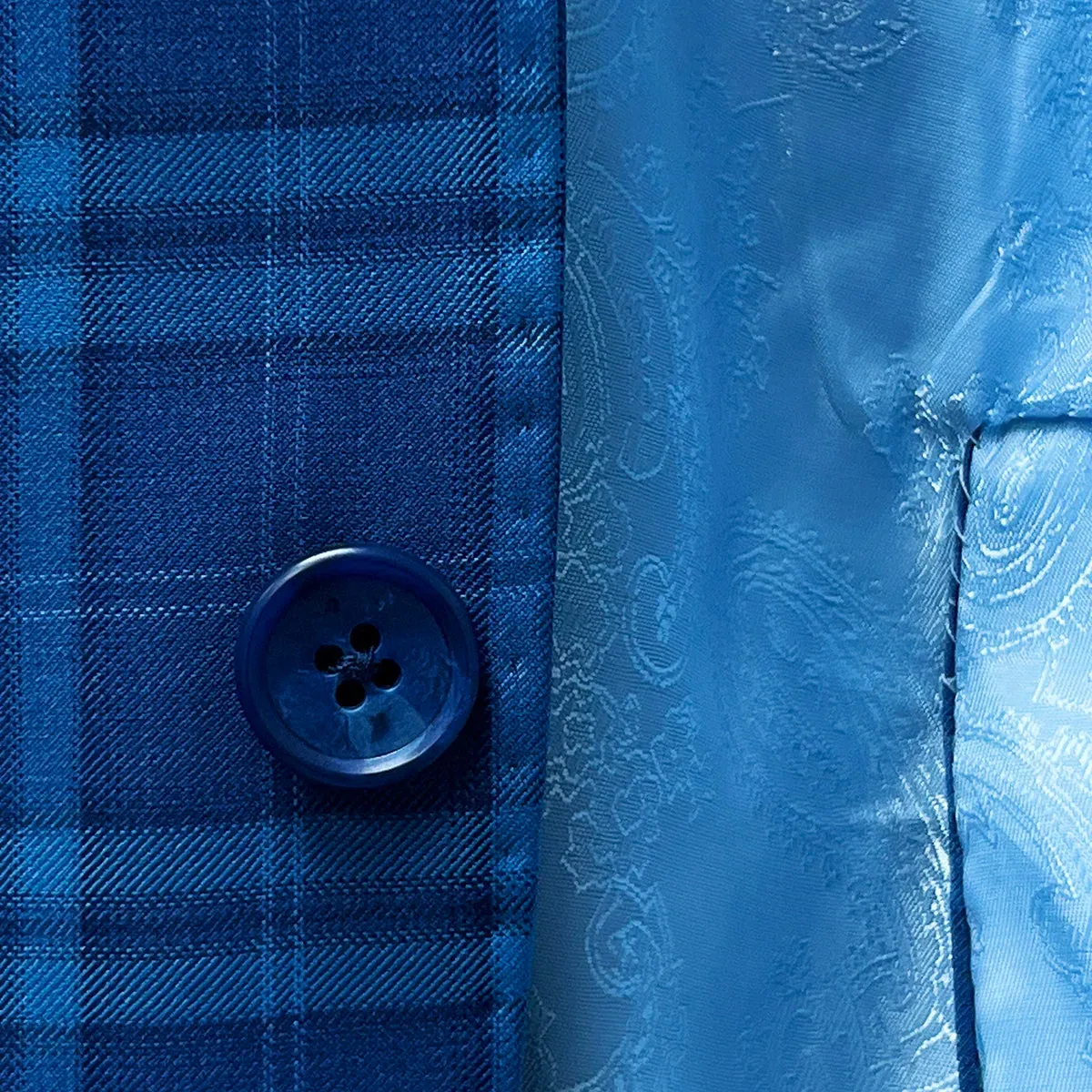 Westwood Hart Cobalt Blue Plaid Men's Sportcoat